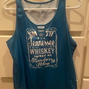 Turquoise tank top.  Never been worn
